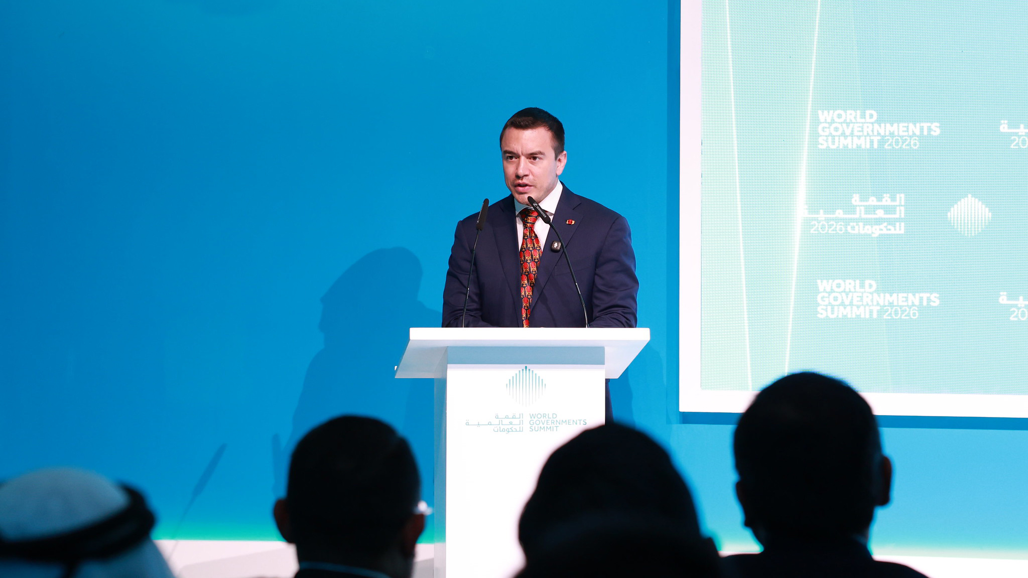 EL PRESIDENTE NOBOA POSICIONA AL PAÍS COMO SOCIO CONFIABLE EN EL FORO NUEVO ECUADOR, DURANTE LA CUMBRE MUNDIAL DE GOBIERNOS 2026