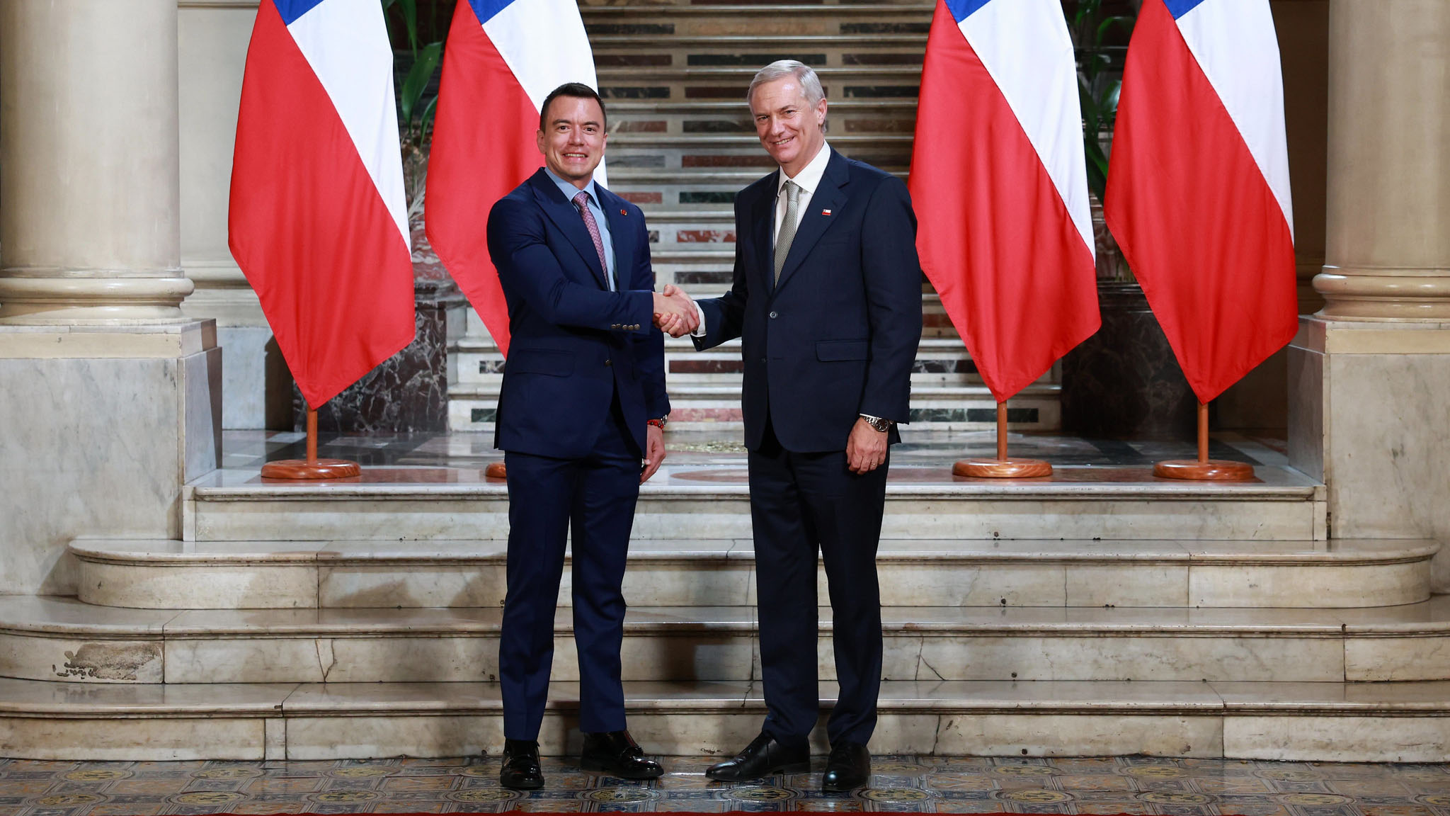 EL PRESIDENTE DANIEL NOBOA RATIFICA LA VOLUNTAD DEL ECUADOR DE FORTALECER LA RELACIÓN BILATERAL CON LA HERMANA NACIÓN DE CHILE