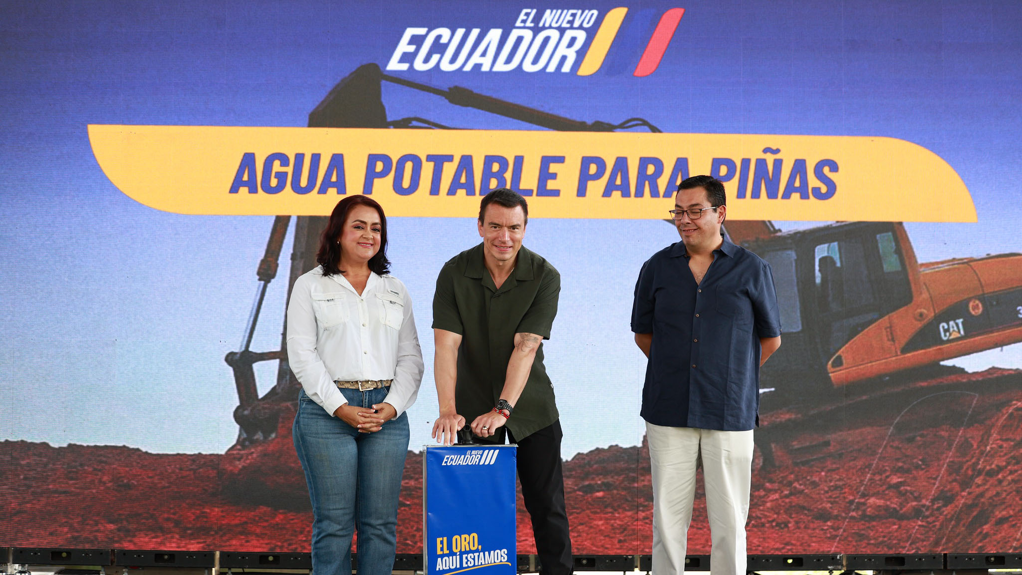 EL GOBIERNO DEL PRESIDENTE NOBOA DESTINA USD 4,3 MILLONES PARA UNA NUEVA OBRA QUE GARANTIZARÁ AGUA POTABLE CONTINUA Y DE CALIDAD EN PIÑAS