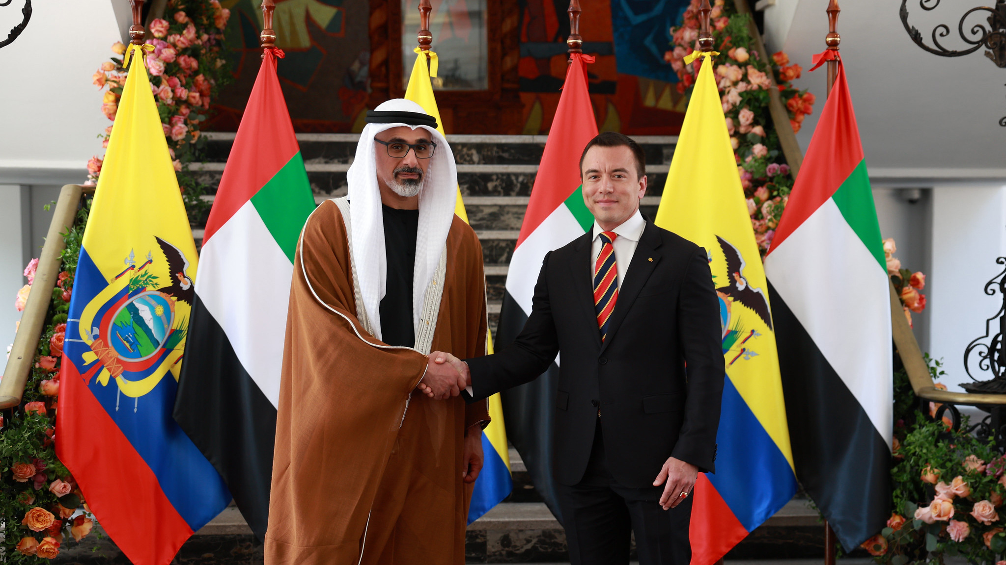 EL GOBIERNO DE DANIEL NOBOA CONSOLIDA HISTÓRICO VÍNCULO DIPLOMÁTICO CON EMIRATOS ÁRABES UNIDOS