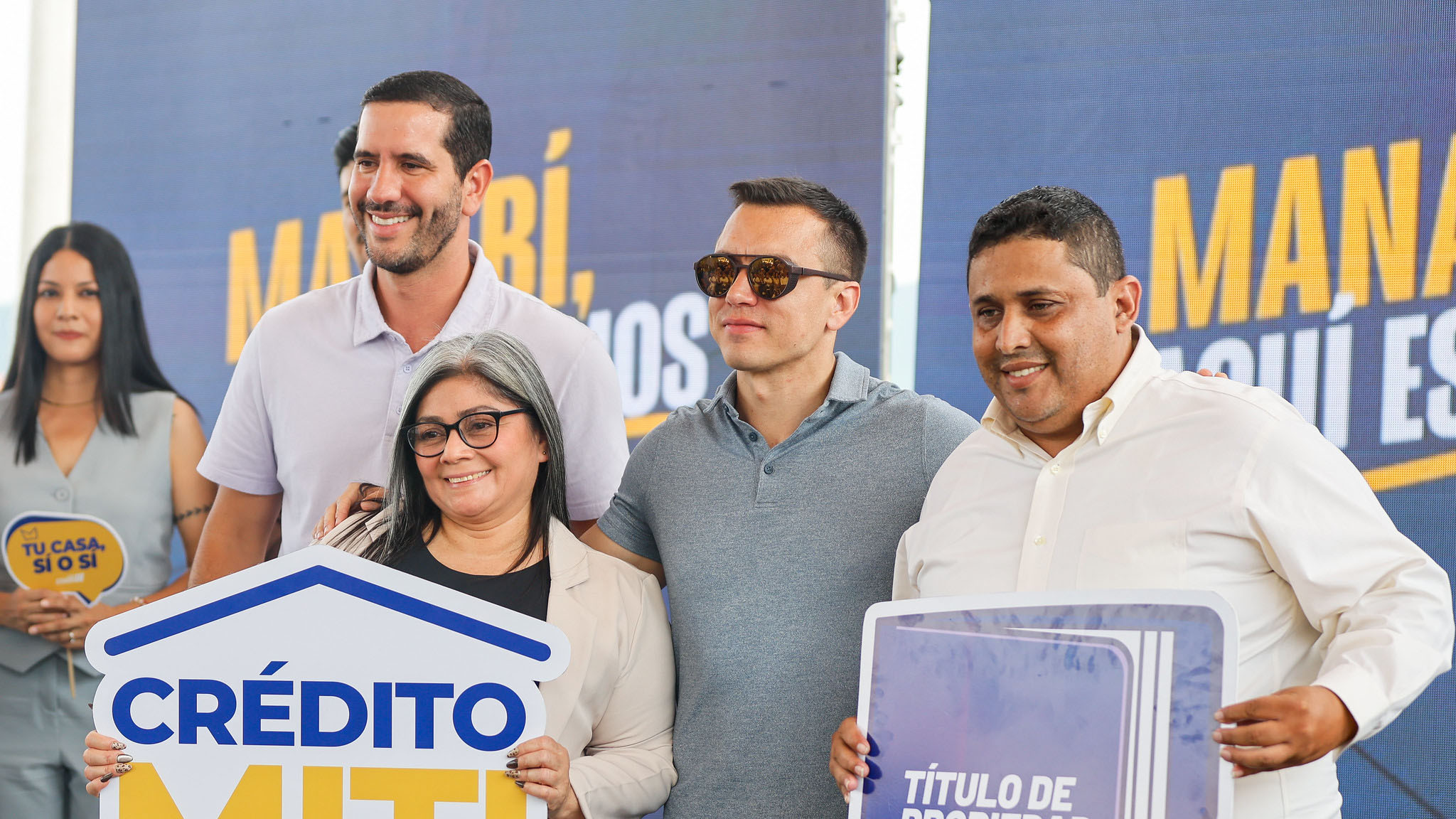 PROYECTO HABITACIONAL PORTONOVO EN MANABÍ OTORGARÁ 945 CASAS MEDIANTE MITI MITI, HOY EL PRESIDENTE NOBOA ENTREGÓ LAS PRIMERAS 30 VIVIENDAS