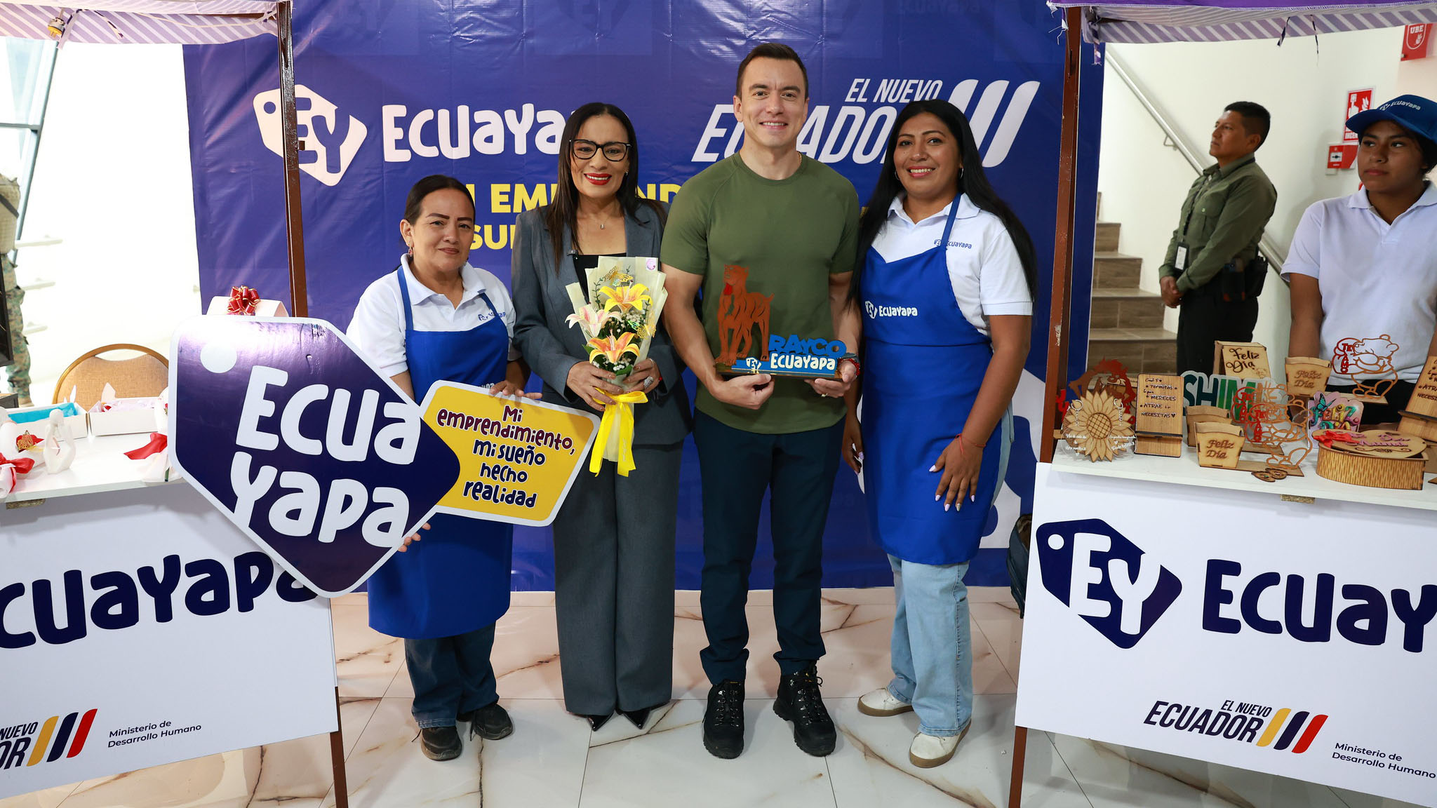 EL PRESIDENTE NOBOA PRESENTÓ EL PORTAL ECUAYAPA, UNA PLATAFORMA DIGITAL PARA IMPULSAR A EMPRENDEDORES ECUATORIANOS Y SUS COMERCIOS