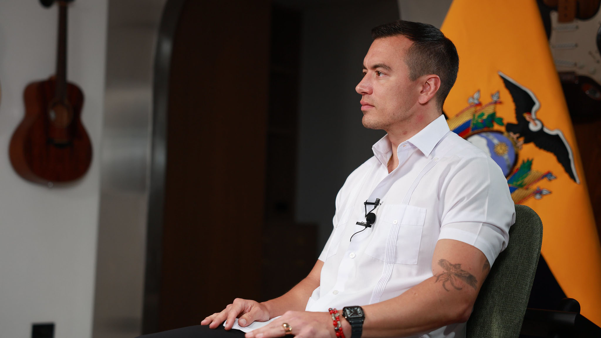 SEGURIDAD, COMERCIO Y COOPERACIÓN INTERNACIONAL: DANIEL NOBOA EXPONE, EN MEDIO DE COMUNICACIÓN INTERNACIONAL, LOS EJES CLAVE DE SU GESTIÓN PARA EL DESARROLLO DEL ECUADOR