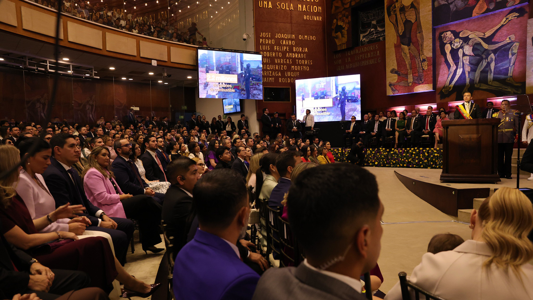 ESTE GOBIERNO NO PACTA, NO SE RINDE Y NO RETROCEDE, ASEGURÓ EL PRESIDENTE NOBOA EN SU INFORME A LA NACIÓN 2026