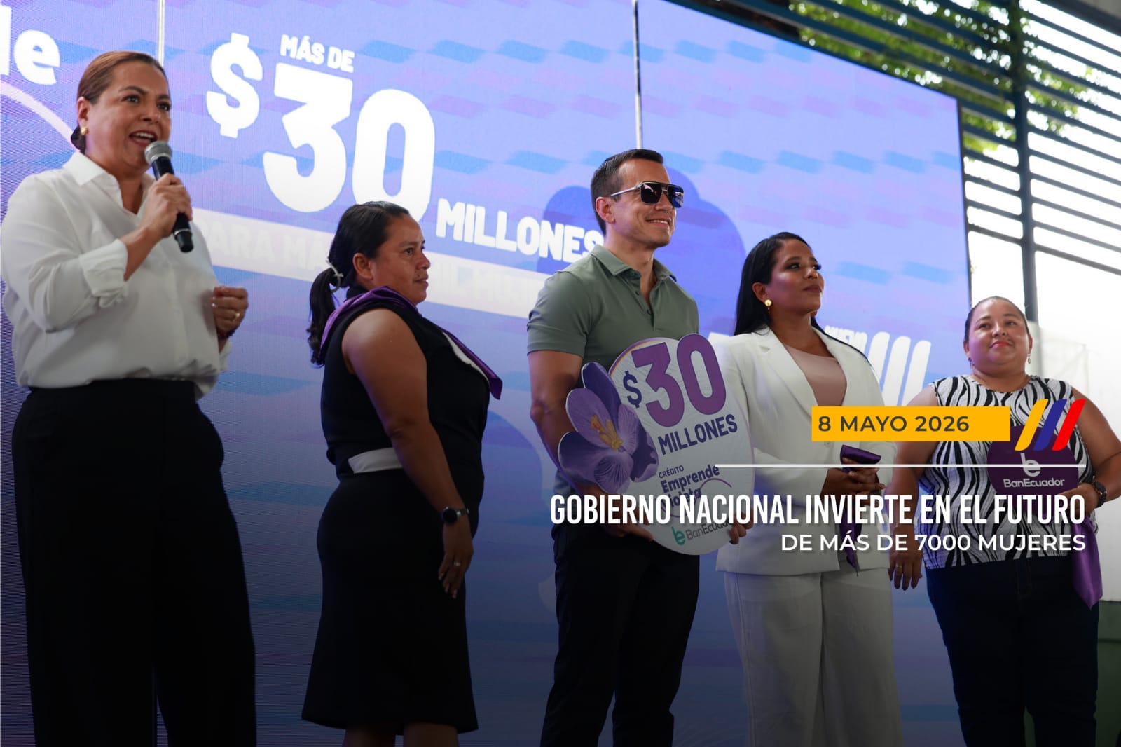 Daniel Noboa invierte en el futuro de 7.143 mujeres