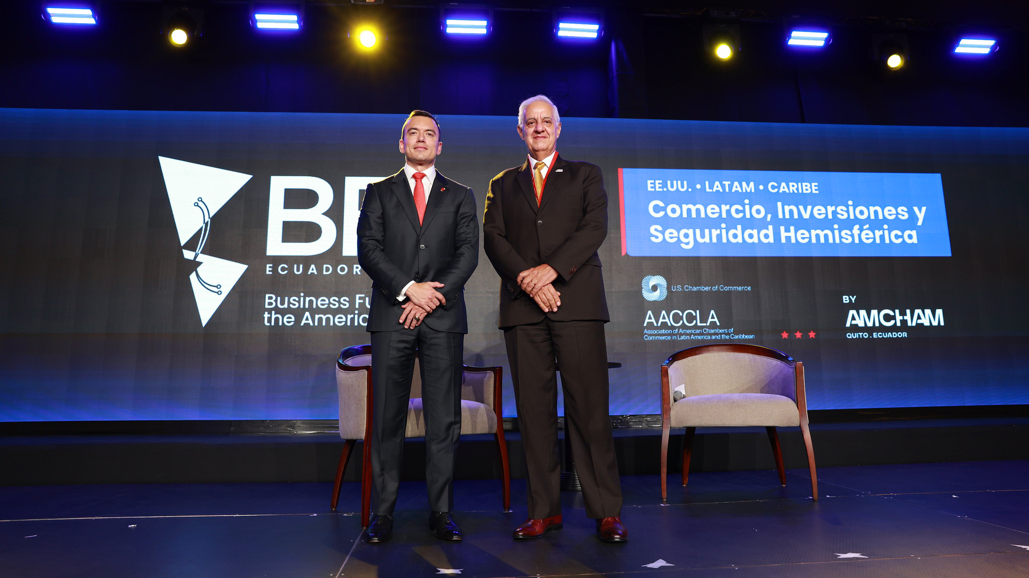 EL PRESIDENTE NOBOA DESTACÓ EL COMERCIO, LA INVERSIÓN Y LA SEGURIDAD HEMISFÉRICA EN EL BUSINESS FUTURE OF AMERICA