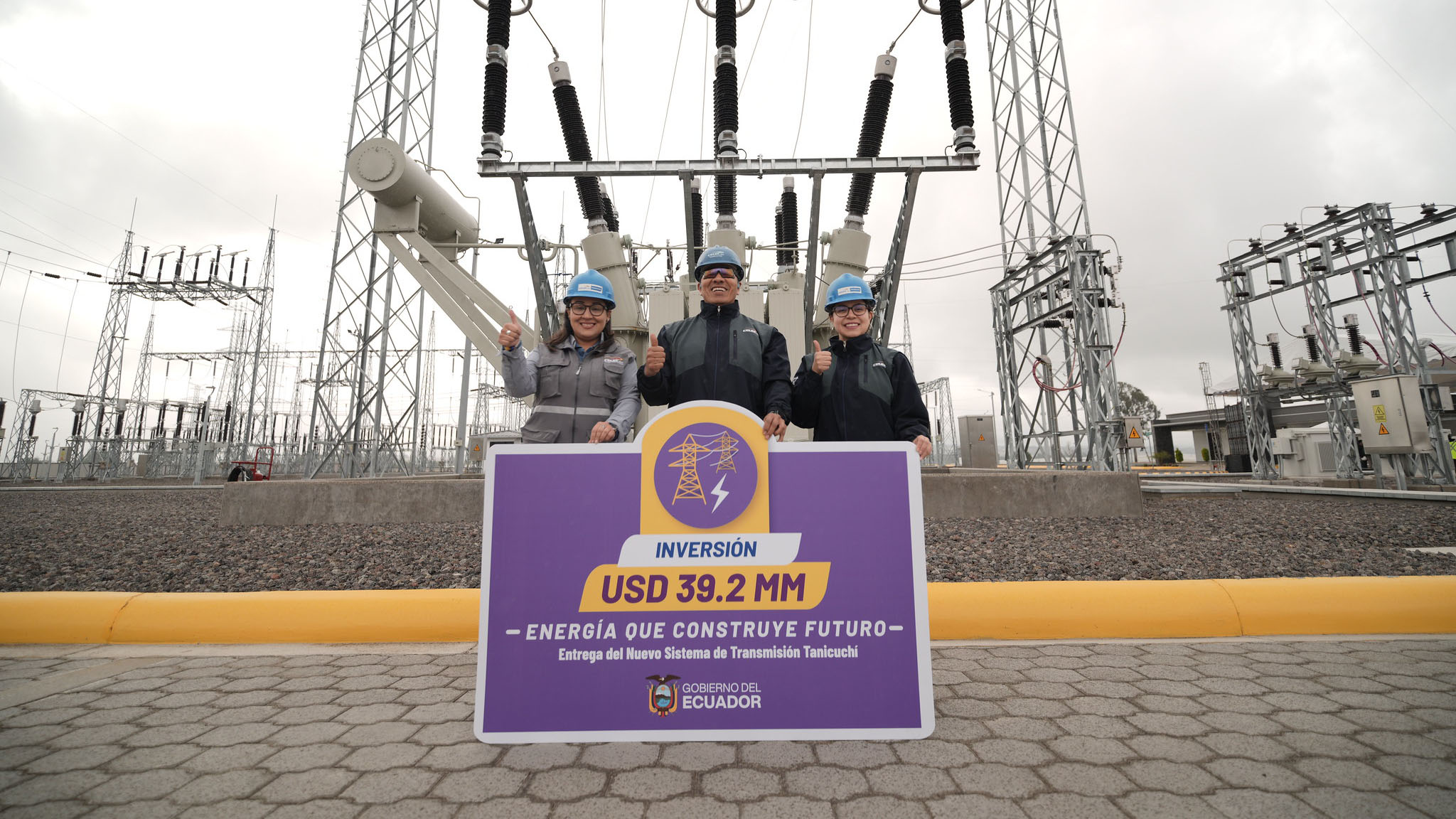 DANIEL NOBOA INAUGURÓ OBRA ESTRATÉGICA QUE FORTALECERÁ EL SUMINISTRO ELÉCTRICO DE COTOPAXI