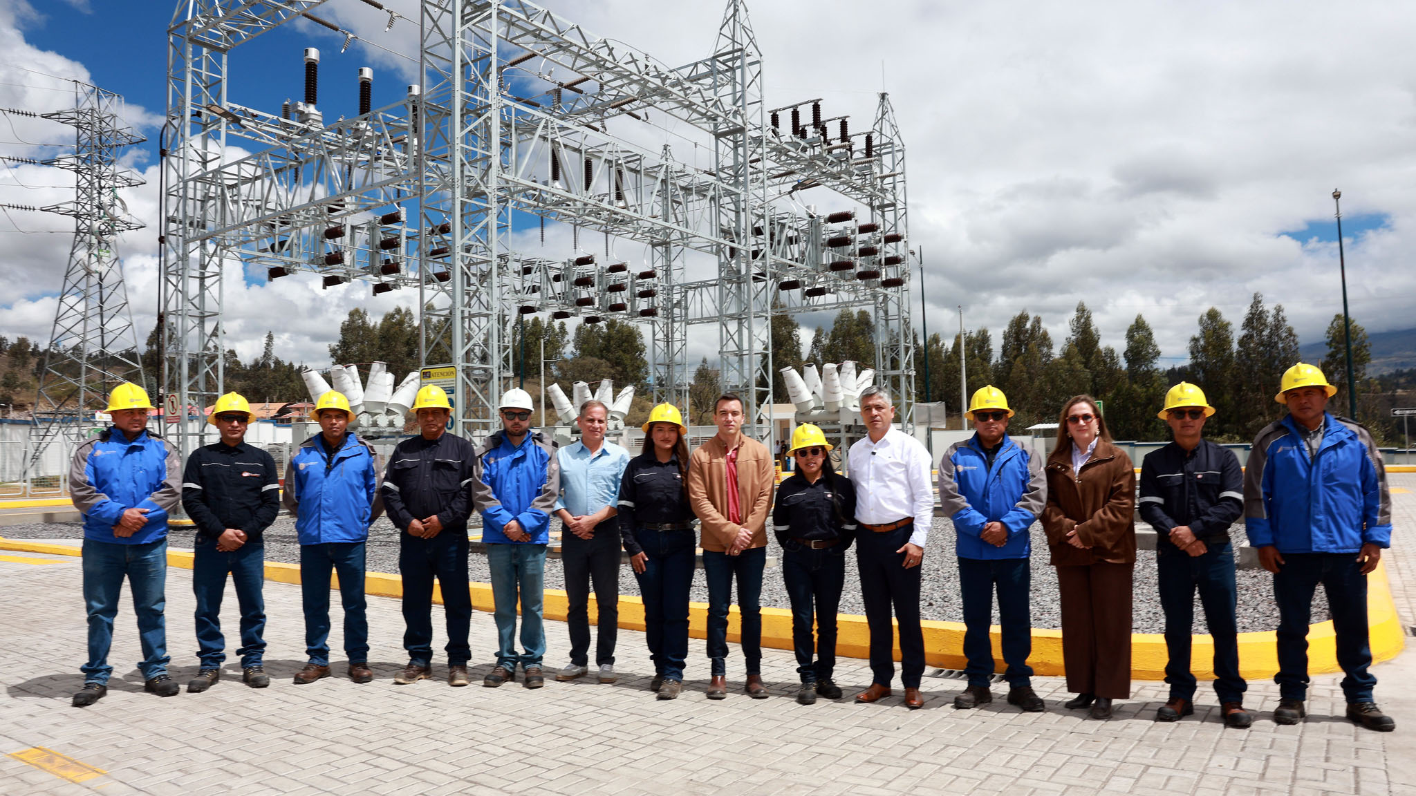 DANIEL NOBOA VERIFICA AVANCE DEL 75 % EN SUBESTACIÓN BALSAYÁN, OBRA QUE FORTALECERÁ EL SUMINISTRO ELÉCTRICO PARA RIOBAMBA Y GUANO