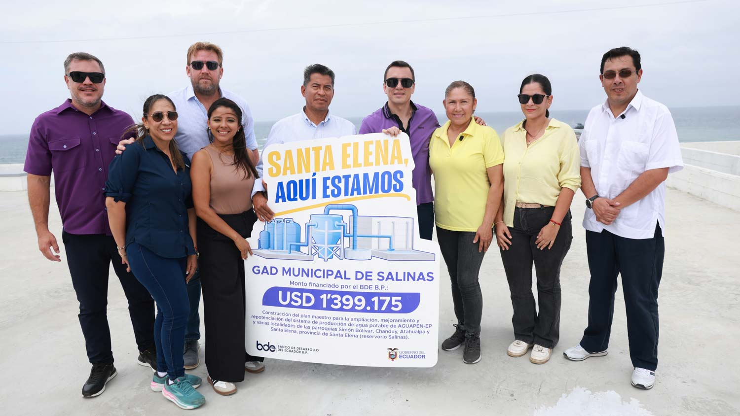 ¡MÁS AGUA, MÁS TURISMO Y MÁS EMPLEO PARA SALINAS! EL PRESIDENTE DANIEL NOBOA ENTREGA LA AMPLIACIÓN DEL SISTEMA DE AGUA POTABLE